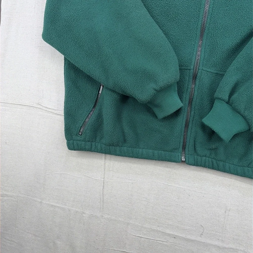 Vintage 90s Y2K  Eddie Bauer Fleece Jacket Full Zip - XL Large green
